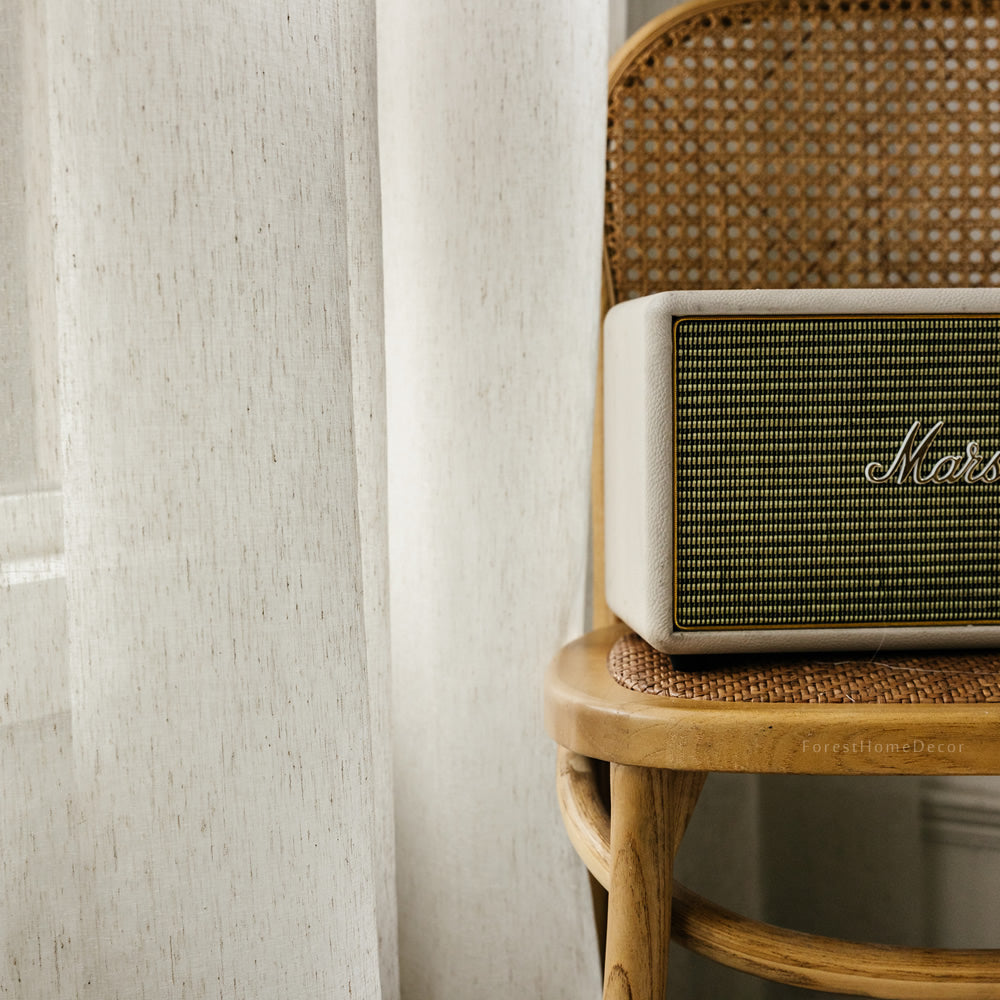 Linen Sheer Curtains - Light Filtering, Elegant Textured Fabric